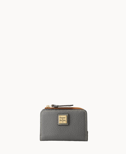 Pebble Grain Zip Credit Card Wallet 12
