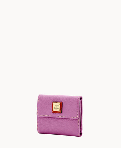 Pebble Grain Small Flap Wallet