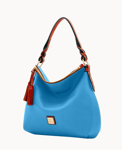 Pebble Grain Twist Strap Hobo