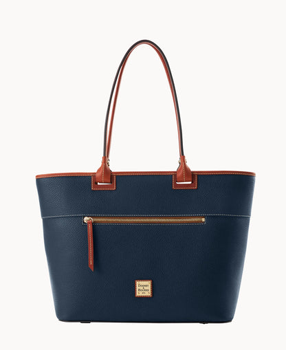Pebble Grain Large Zip Tote