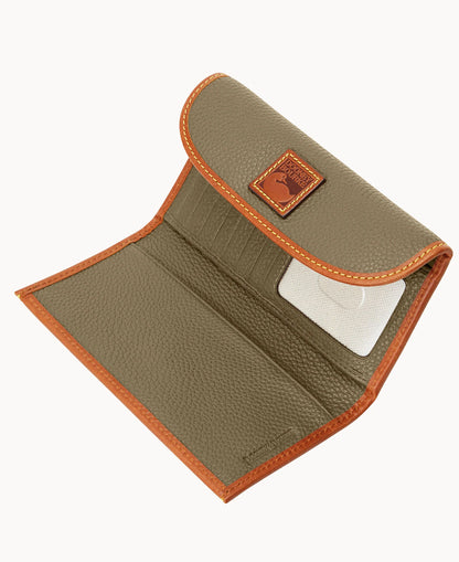 Pebble Grain Continental Clutch