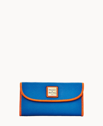 Pebble Grain Continental Clutch