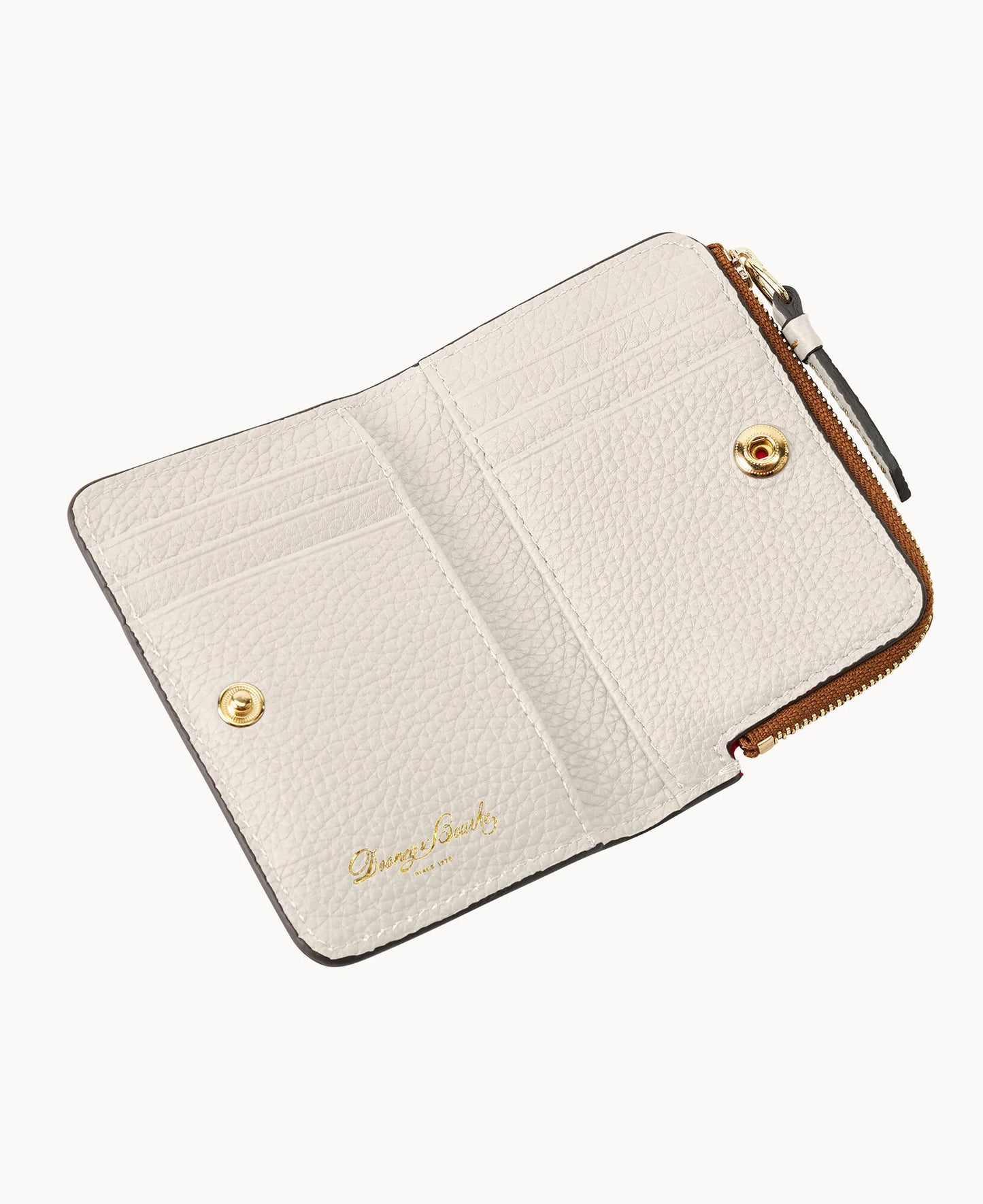 Pebble Grain Zip Credit Card Wallet 12