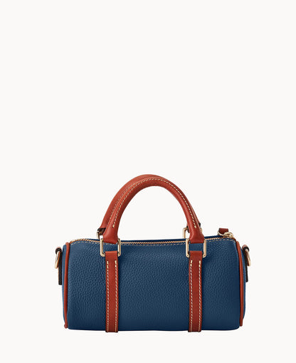 Pebble Grain Crossbody Barrel Satchel 20