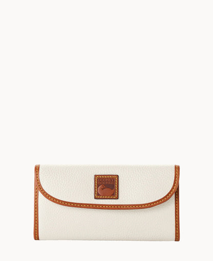 Pebble Grain Continental Clutch