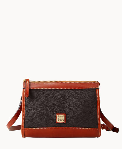 Pebble Grain Zip Crossbody