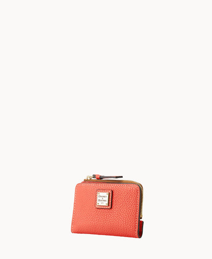 Pebble Grain Zip Credit Card Wallet 12