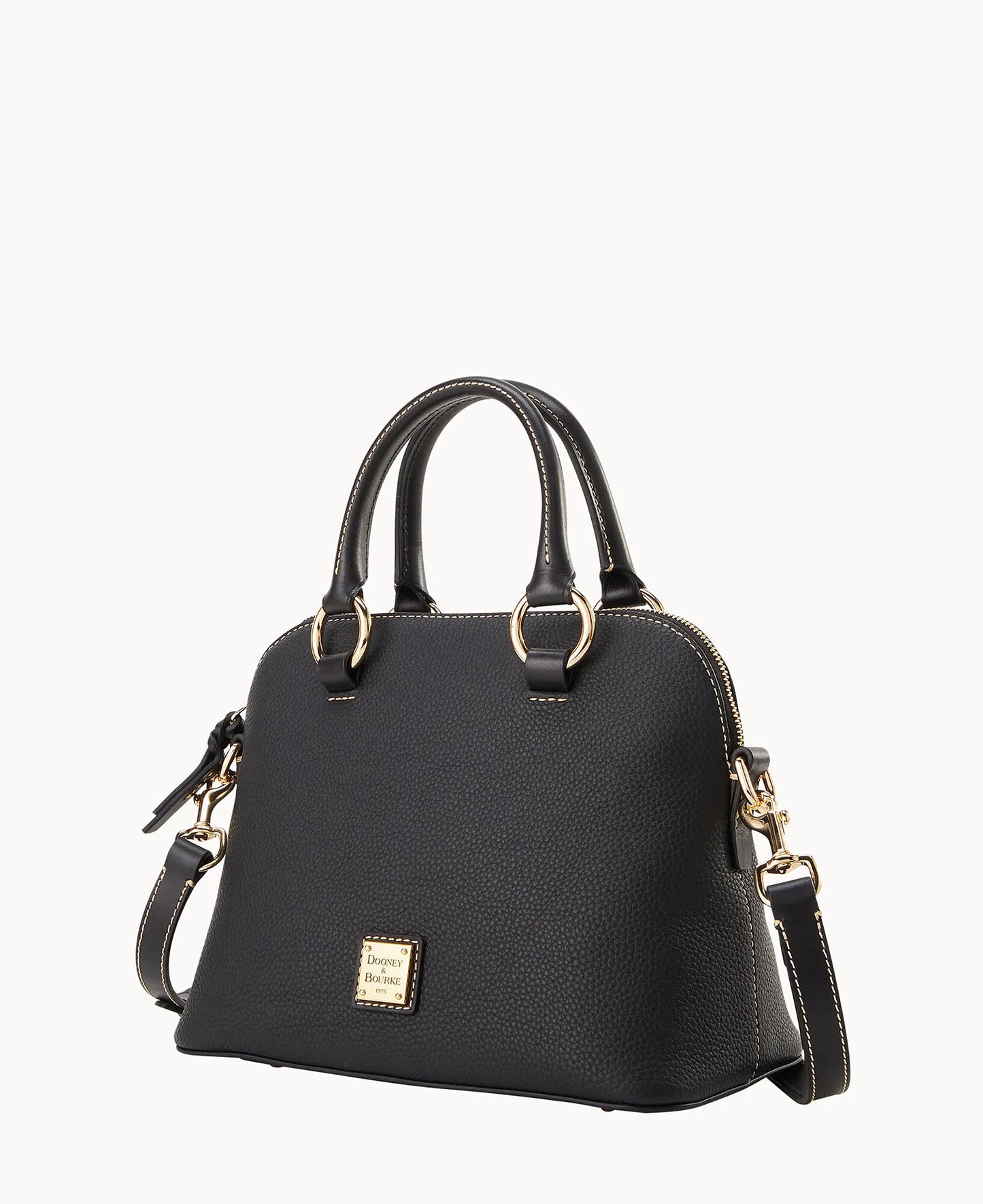 Pebble Grain Domed Satchel