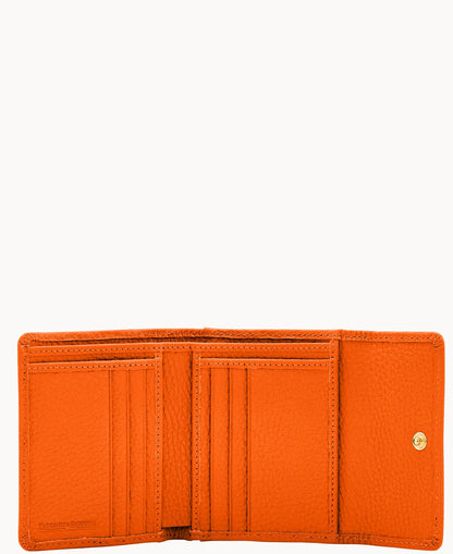 Pebble Grain Small Flap Wallet