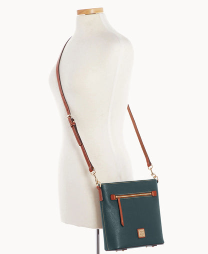 Pebble Grain Zip Crossbody