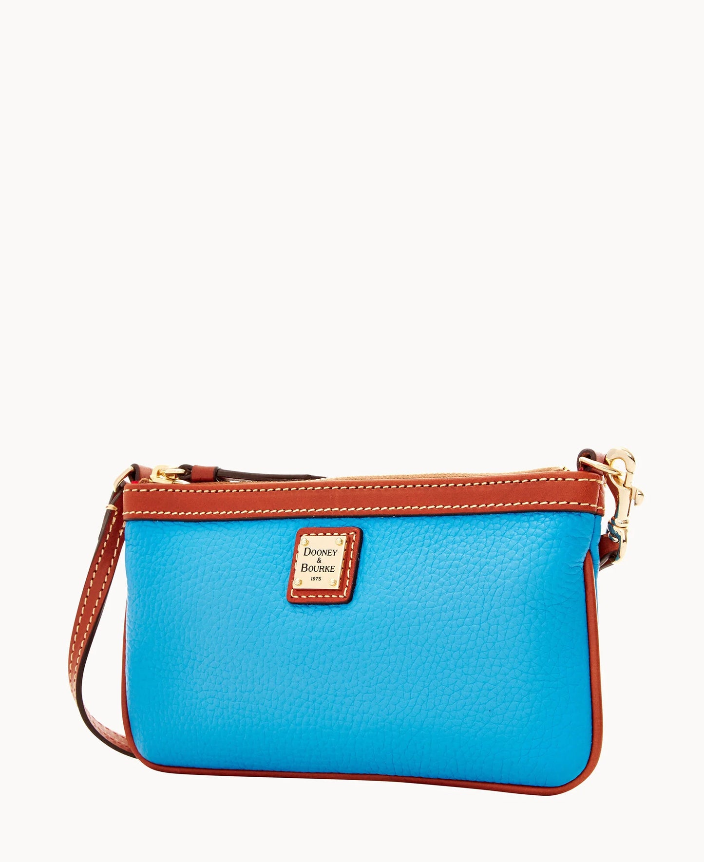 Pebble Grain Large Slim Wristlet