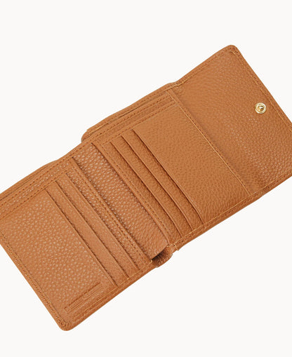 Pebble Grain Small Flap Wallet
