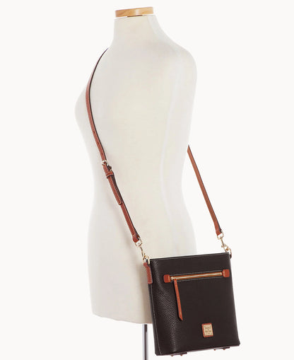Pebble Grain Zip Crossbody