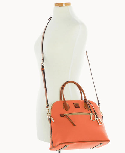 Pebble Grain Large Domed Satchel