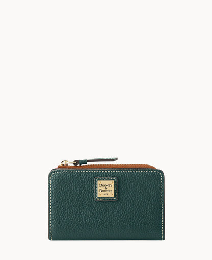 Pebble Grain Zip Credit Card Wallet 14