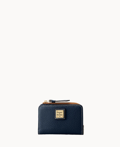Pebble Grain Zip Credit Card Wallet 12