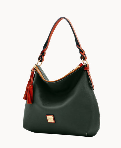 Pebble Grain Twist Strap Hobo