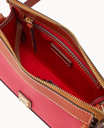 Pebble Grain Zip Crossbody