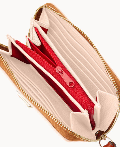 Pebble Grain Medium Zip Around Wallet