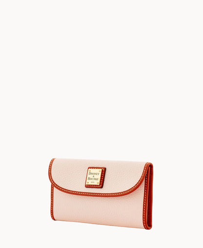 Pebble Grain Continental Clutch