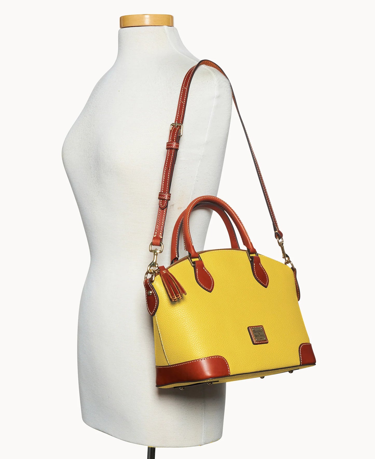Pebble Grain Geena Satchel