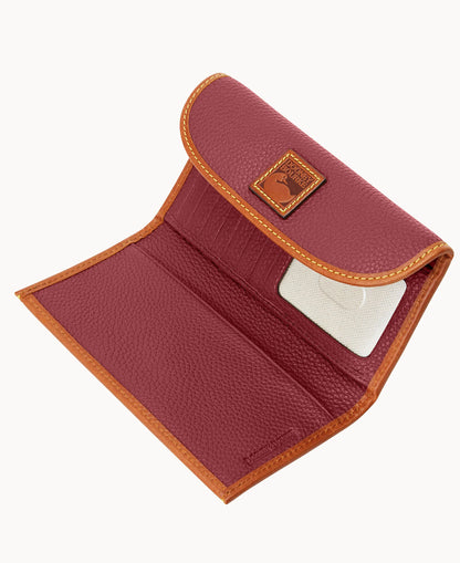 Pebble Grain Continental Clutch