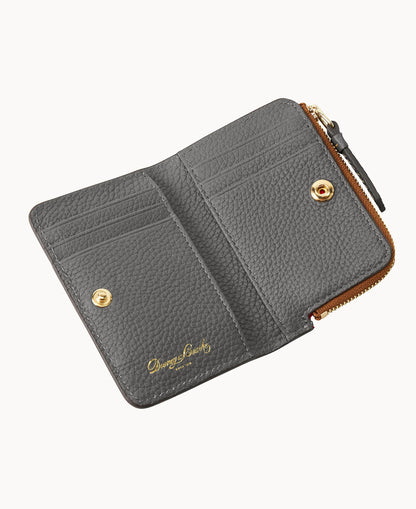 Pebble Grain Zip Credit Card Wallet 12