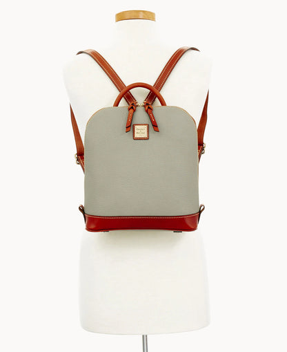 Pebble Grain Zip Pod Backpack
