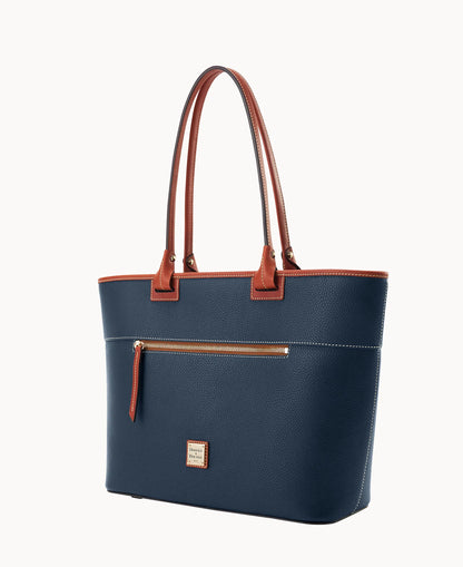 Pebble Grain Large Zip Tote