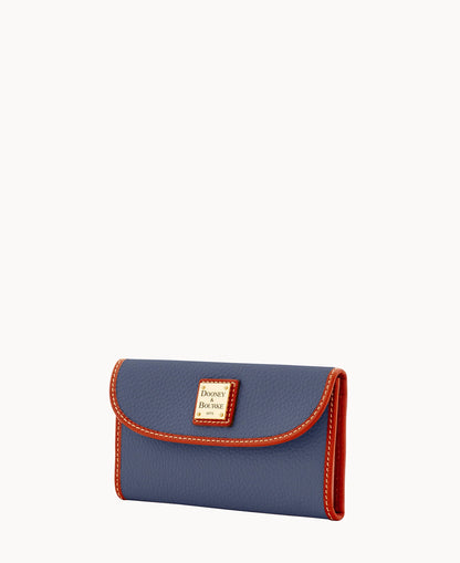 Pebble Grain Continental Clutch