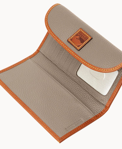Pebble Grain Continental Clutch
