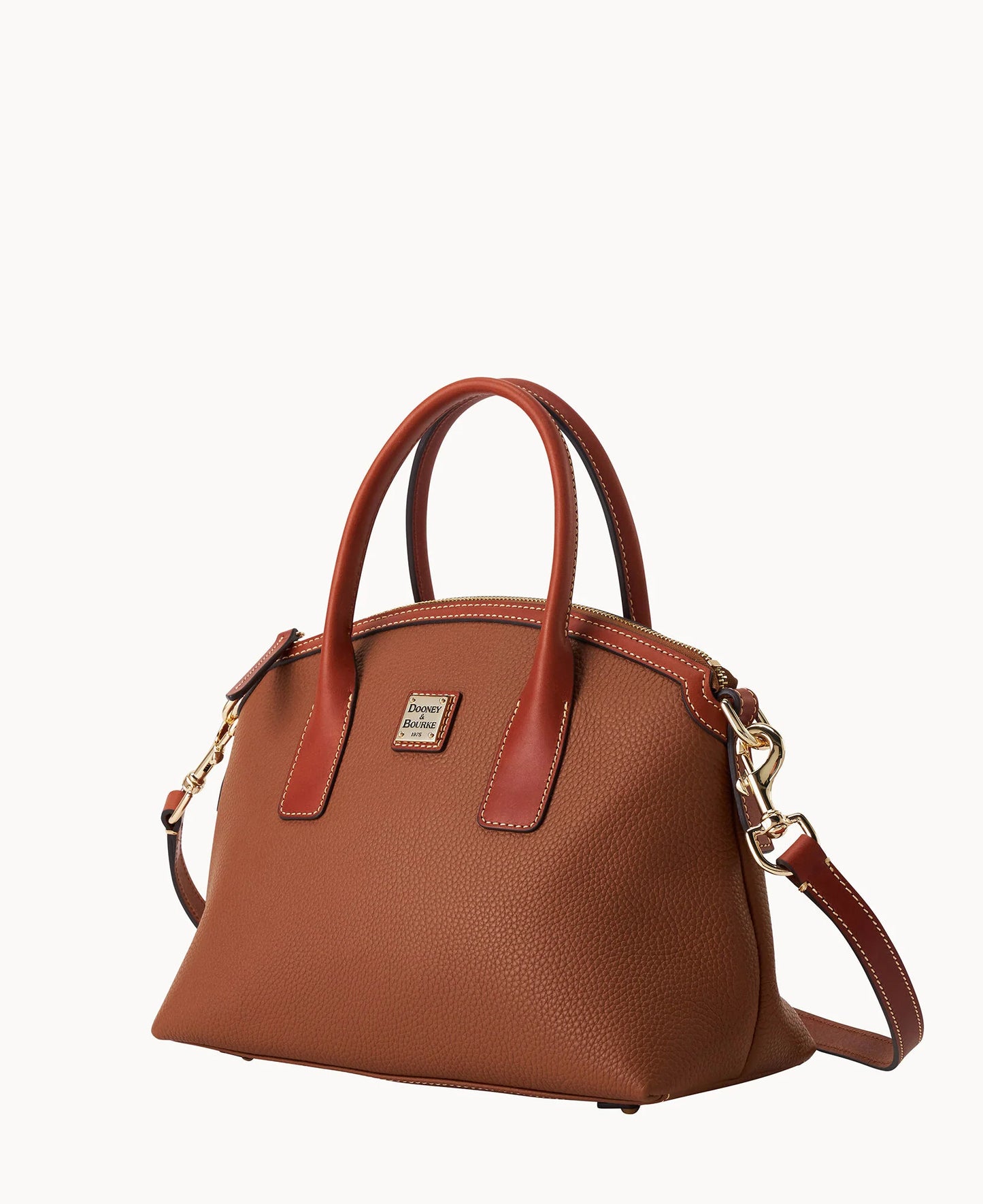 Pebble Grain Domed Satchel
