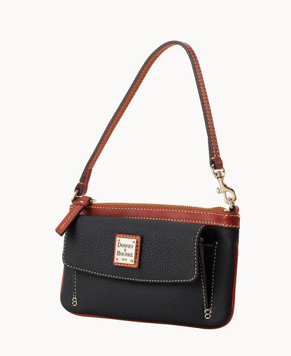 Pebble Grain Pocket Wristlet