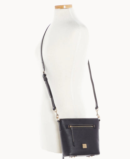 Pebble Grain Small Zip Crossbody