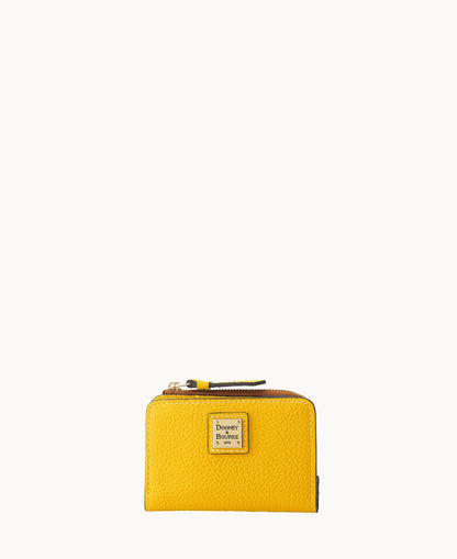 Pebble Grain Zip Credit Card Wallet 12
