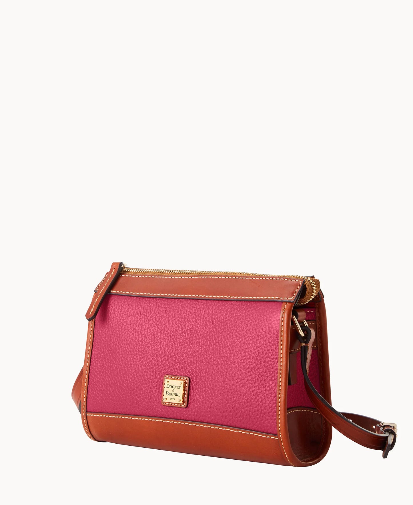 Pebble Grain Zip Crossbody