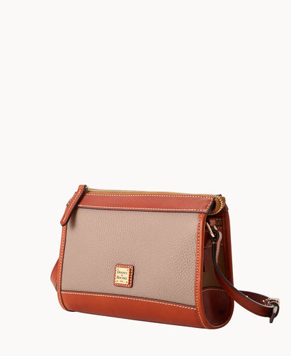 Pebble Grain Zip Crossbody