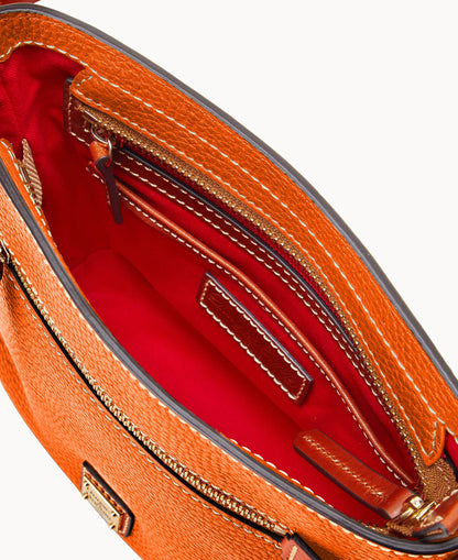 Pebble Grain Small Zip Crossbody