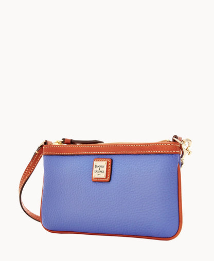 Pebble Grain Large Slim Wristlet