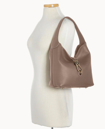 Pebble Grain Small Logo Lock Sac