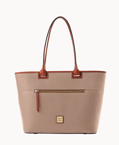 Pebble Grain Large Zip Tote