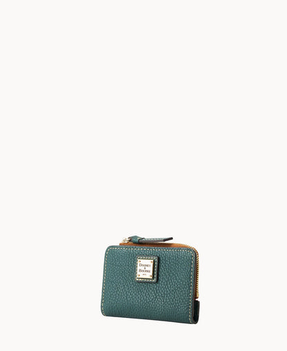 Pebble Grain Zip Credit Card Wallet 12