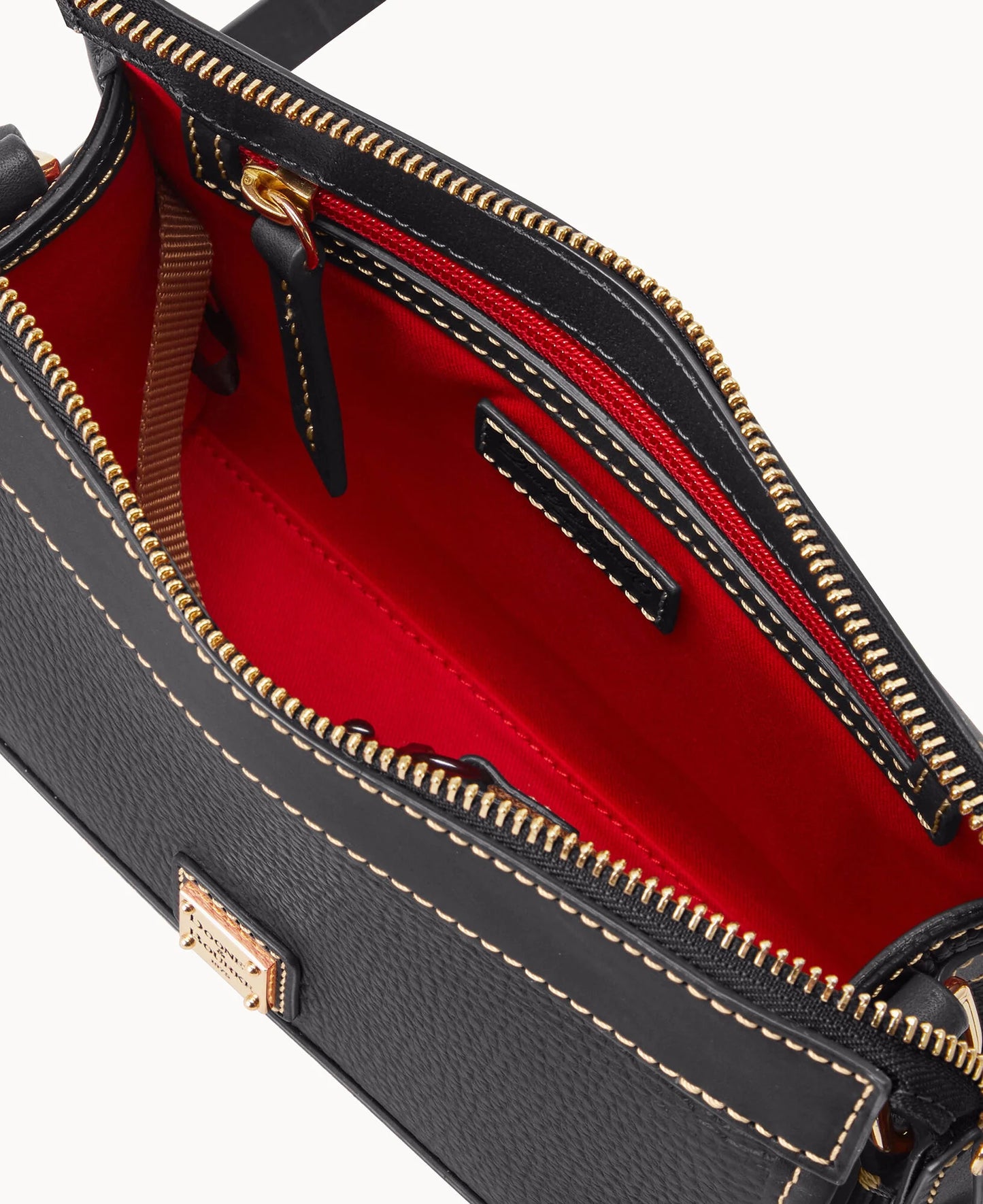 Pebble Grain Zip Crossbody