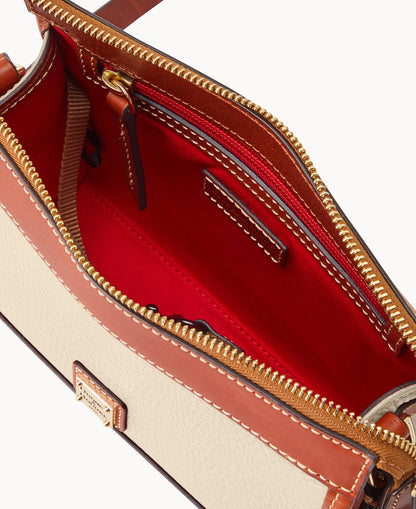 Pebble Grain Zip Crossbody