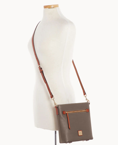 Pebble Grain Zip Crossbody