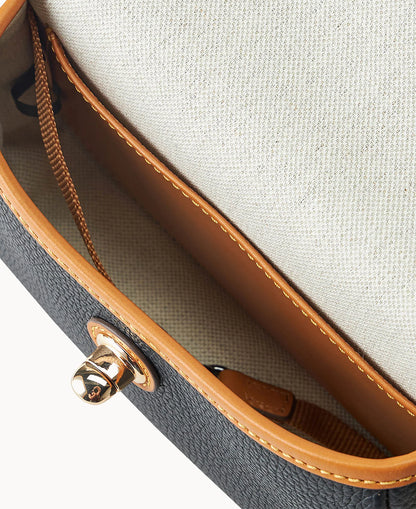 Pebble Grain Turnlock Crossbody 22