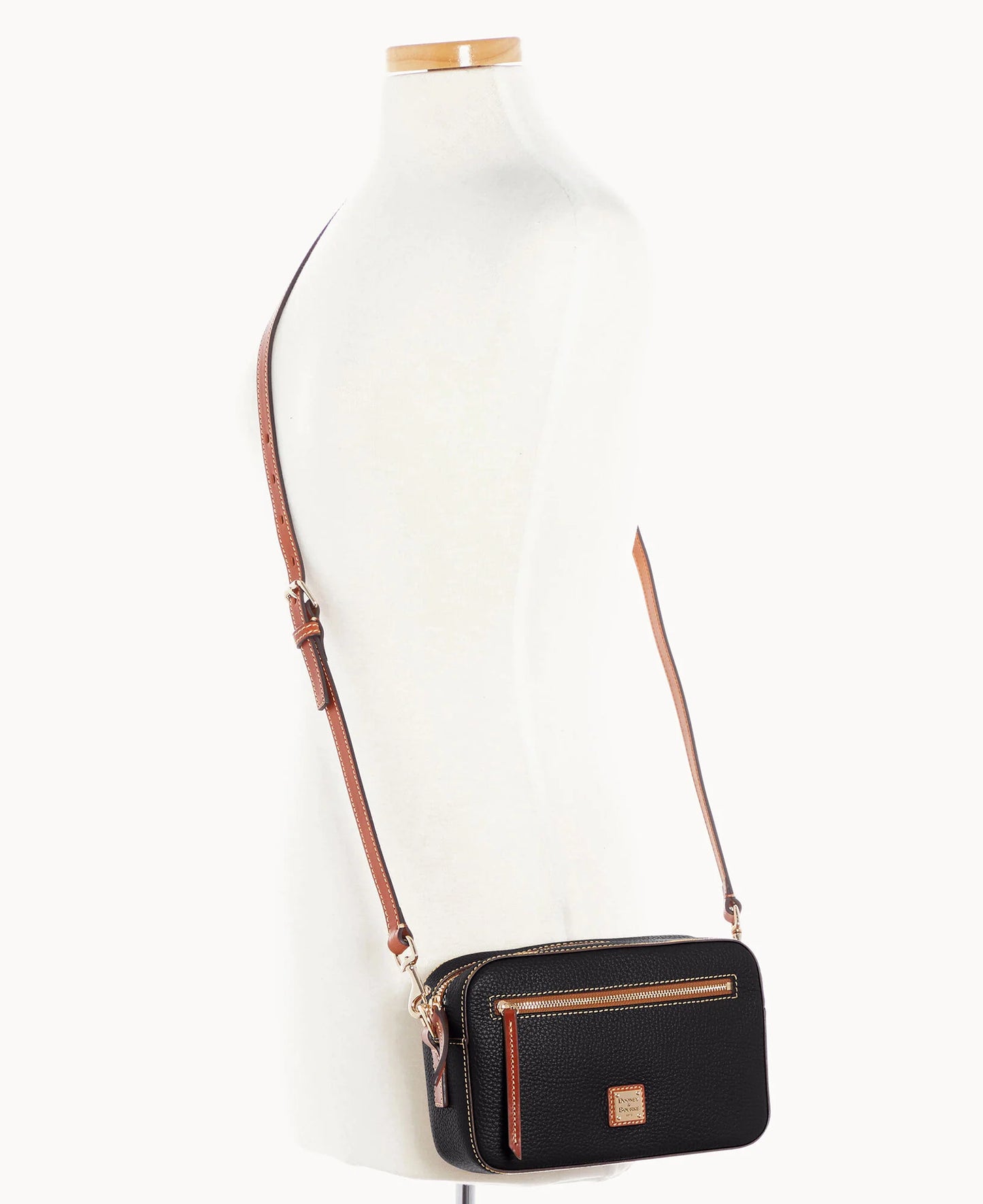 Pebble Grain Camera Zip Crossbody