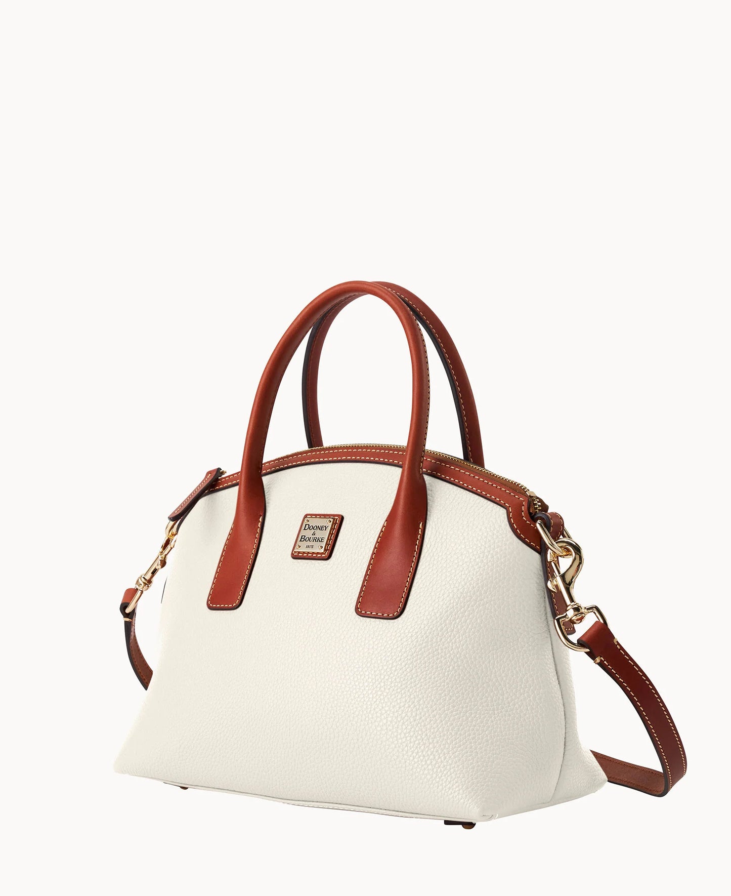 Pebble Grain Domed Satchel