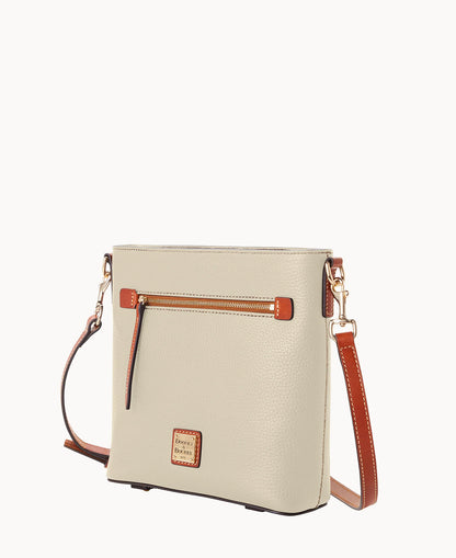 Pebble Grain Zip Crossbody
