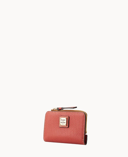 Pebble Grain Zip Credit Card Wallet 12